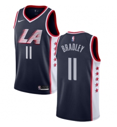Men's Nike Los Angeles Clippers #11 Avery Bradley Swingman Navy Blue NBA Jersey - City Edition