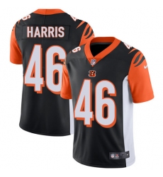 Men's Nike Cincinnati Bengals #46 Clark Harris Black Team Color Vapor Untouchable Limited Player NFL Jersey