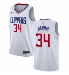 Women's Nike Los Angeles Clippers #34 Tobias Harris Swingman White NBA Jersey - Association Edition