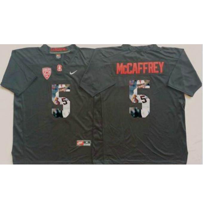 Louisville Cardinals #5 Christian McCaffrey Black Player Fashion Stitched NCAA Jersey