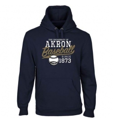 Akron Zips Navy Blue Ballpark Pullover Hoodie