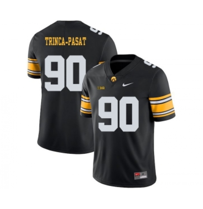 Iowa Hawkeyes 90 Louis Trinca Pasat Black College Football Jersey