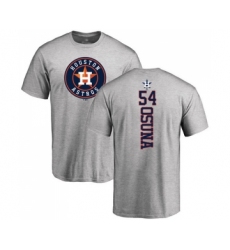 Baseball Houston Astros #54 Roberto Osuna Ash Backer T-Shirt