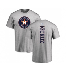 MLB Nike Houston Astros #25 Jose Cruz Jr. Ash Backer T-Shirt