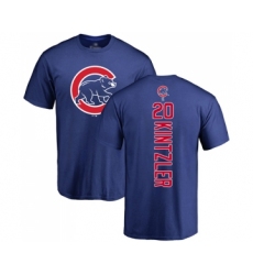 Baseball Chicago Cubs #20 Brandon Kintzler Royal Blue Backer T-Shirt