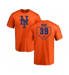Baseball New York Mets #39 Edwin Diaz Orange RBI T-Shirt