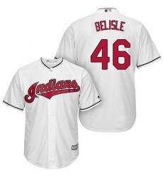 Youth Majestic Cleveland Indians #46 Matt Belisle Authentic White Home Cool Base MLB Jersey