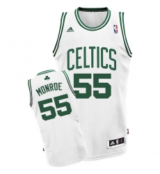 Youth Adidas Boston Celtics #55 Greg Monroe Swingman White Home NBA Jersey
