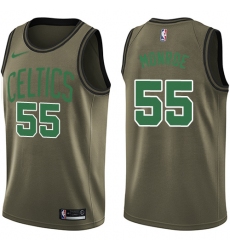 Youth Nike Boston Celtics #55 Greg Monroe Swingman Green Salute to Service NBA Jersey