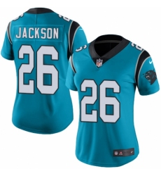 Women's Nike Carolina Panthers #26 Donte Jackson Blue Alternate Vapor Untouchable Limited Player NFL Jersey