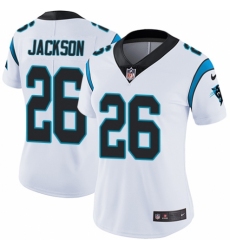 Women's Nike Carolina Panthers #26 Donte Jackson White Vapor Untouchable Limited Player NFL Jersey
