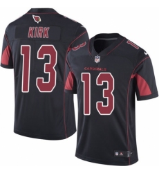 Men's Nike Arizona Cardinals #13 Christian Kirk Limited Black Rush Vapor Untouchable NFL Jersey