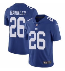 Men's Nike New York Giants #26 Saquon Barkley Royal Blue Team Color Vapor Untouchable Limited Player NFL Jersey