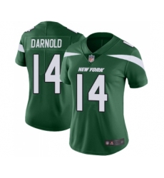Women's New York Jets #14 Sam Darnold Green Team Color Vapor Untouchable Limited Player Football Jersey