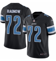 Youth Nike Detroit Lions #72 Frank Ragnow Limited Black Rush Vapor Untouchable NFL Jersey