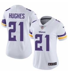 Women's Nike Minnesota Vikings #21 Mike Hughes White Vapor Untouchable Limited Player NFL Jersey