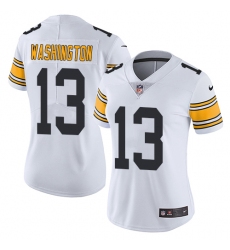 Women's Nike Pittsburgh Steelers #13 James Washington White Vapor Untouchable Limited Player NFL Jersey