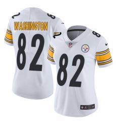 Women's Nike Pittsburgh Steelers #82 James Washington White Vapor Untouchable Limited Player NFL Jersey
