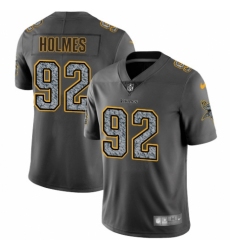Men's Nike Minnesota Vikings #92 Jalyn Holmes Gray Static Vapor Untouchable Limited NFL Jersey