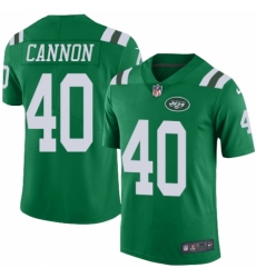 Youth Nike New York Jets #40 Trenton Cannon Limited Green Rush Vapor Untouchable NFL Jersey