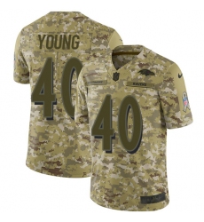 Youth Nike Baltimore Ravens #40 Kenny Young Limited Camo 2018 Salute to Service NFL Jersey