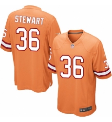 Youth Nike Tampa Bay Buccaneers #36 M.J. Stewart Limited Orange Glaze Alternate NFL Jersey