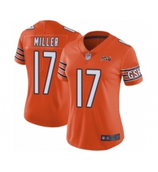 Women's Chicago Bears #17 Anthony Miller Orange Alternate 100th Season Limited Football Jersey
