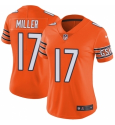 Women's Nike Chicago Bears #17 Anthony Miller Limited Orange Rush Vapor Untouchable NFL Jersey