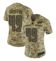 Women's Nike Seattle Seahawks #49 Shaquem Griffin Limited Camo 2018 Salute to Service NFL Jersey