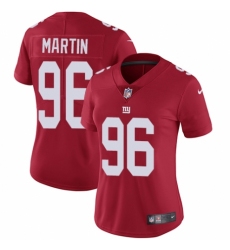 Women's Nike New York Giants #96 Kareem Martin Red Alternate Vapor Untouchable Limited Player NFL Jersey