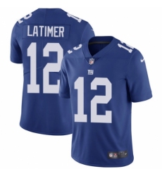 Men's Nike New York Giants #12 Cody Latimer Royal Blue Team Color Vapor Untouchable Limited Player NFL Jersey