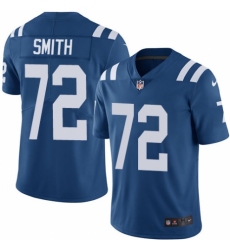 Youth Nike Indianapolis Colts #72 Braden Smith Royal Blue Team Color Vapor Untouchable Limited Player NFL Jersey