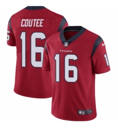 Youth Nike Houston Texans #16 Keke Coutee Red Alternate Vapor Untouchable Limited Player NFL Jersey