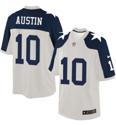 Men's Nike Dallas Cowboys #10 Tavon Austin Limited White Throwback Alternate NFL Jersey