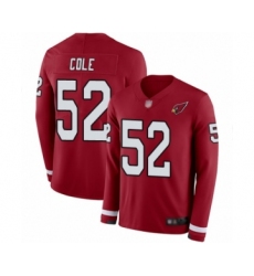 Youth Arizona Cardinals #52 Mason Cole Limited Red Therma Long Sleeve Football Jersey