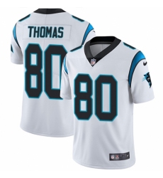 Youth Nike Carolina Panthers #80 Ian Thomas White Vapor Untouchable Limited Player NFL Jersey