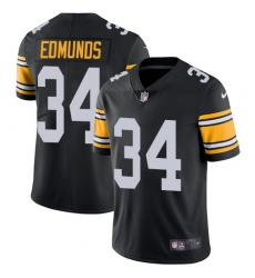 Men's Nike Pittsburgh Steelers #34 Terrell Edmunds Black Alternate Vapor Untouchable Limited Player NFL Jersey