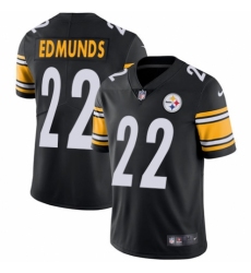 Youth Nike Pittsburgh Steelers #22 Terrell Edmunds Black Team Color Vapor Untouchable Limited Player NFL Jersey