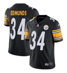 Youth Nike Pittsburgh Steelers #34 Terrell Edmunds Black Team Color Vapor Untouchable Limited Player NFL Jersey