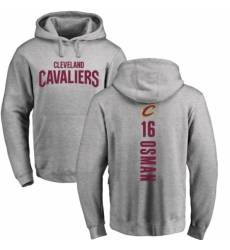 NBA Nike Cleveland Cavaliers #16 Cedi Osman Ash Backer Pullover Hoodie