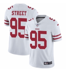 Men's Nike San Francisco 49ers #95 Kentavius Street White Vapor Untouchable Limited Player NFL Jersey