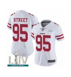 Women's San Francisco 49ers #95 Kentavius Street White Vapor Untouchable Limited Player Super Bowl LIV Bound Football Jersey