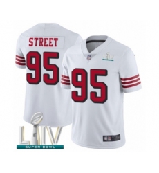 Youth San Francisco 49ers #95 Kentavius Street Limited White Rush Vapor Untouchable Super Bowl LIV Bound Football Jersey