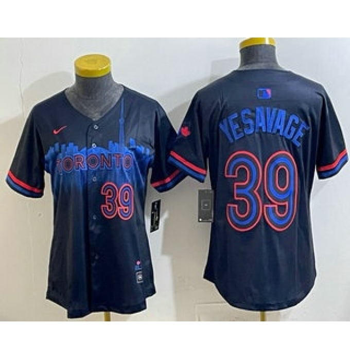 Women's Toronto Blue Jays #39 Trey Yesavage Black City Limited Jersey