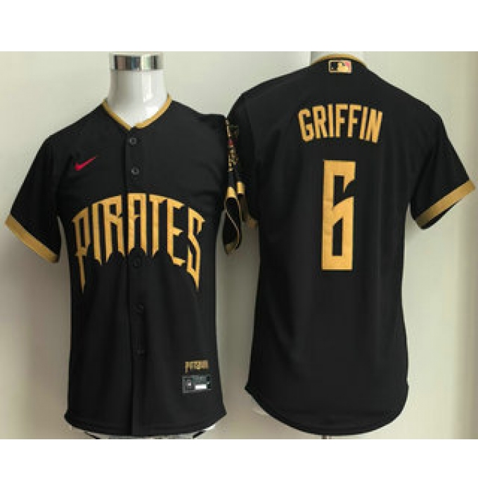 Youth Pittsburgh Pirates #6 Konnor Griffin Black 2026 City Connect Stadium Jersey