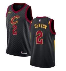 Women's Nike Cleveland Cavaliers #2 Collin Sexton Authentic Black NBA Jersey Statement Edition
