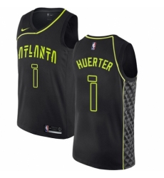 Men's Nike Atlanta Hawks #1 Kevin Huerter Swingman Black NBA Jersey - City Edition