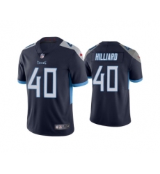 Men's Tennessee Titans #40 Dontrell Hilliard Navy Vapor Untouchable Stitched Jersey