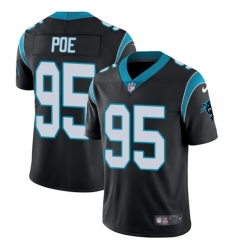 Men's Nike Carolina Panthers #95 Dontari Poe Black Team Color Vapor Untouchable Limited Player NFL Jersey