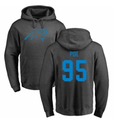 NFL Nike Carolina Panthers #95 Dontari Poe Ash One Color Pullover Hoodie